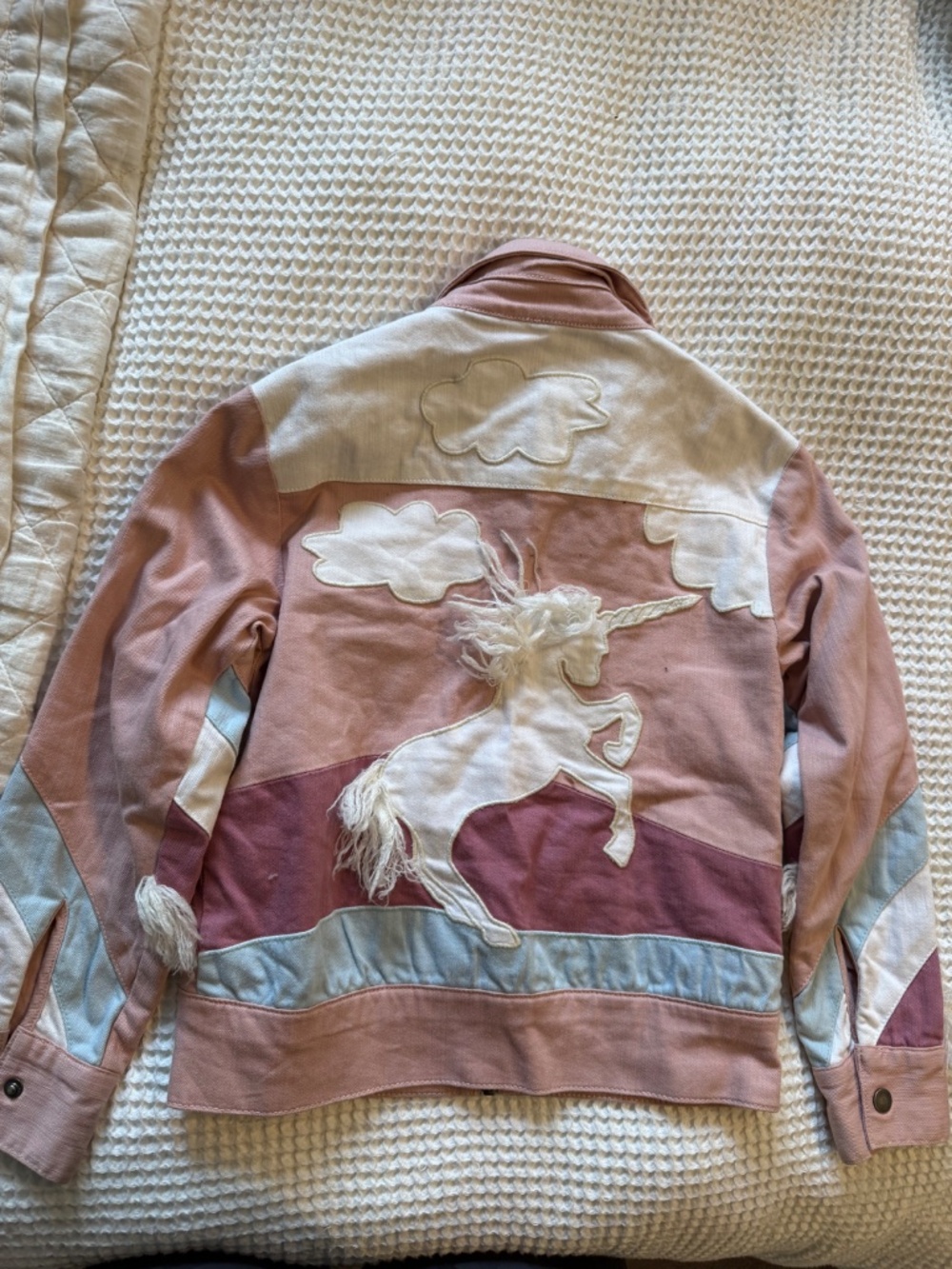 Stella McCartney Kids Pink Unicorn Jacket Size 8